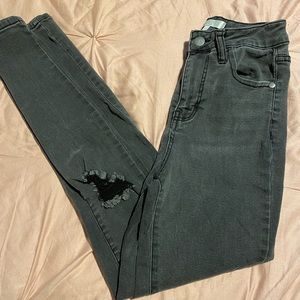 Abound waste of jeans